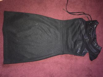 Women party dress, black, size S