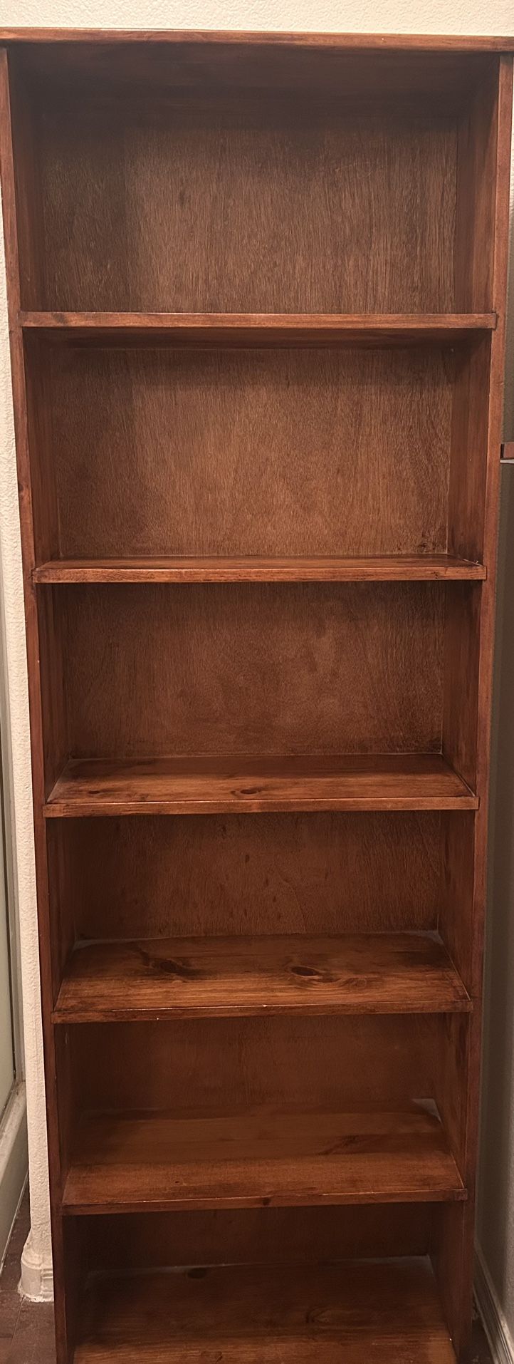 Pine Shelf With Six Shelves