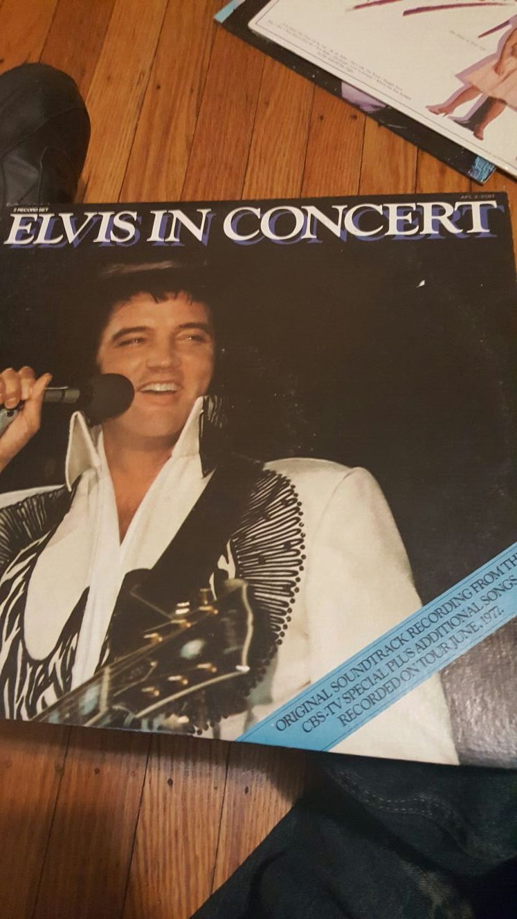Elvis in concert.