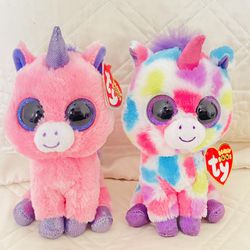 Beanie Boos Unicorn Plushies Set Of 2 