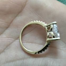 925 Sterling Silver Heart Zirconia Ring