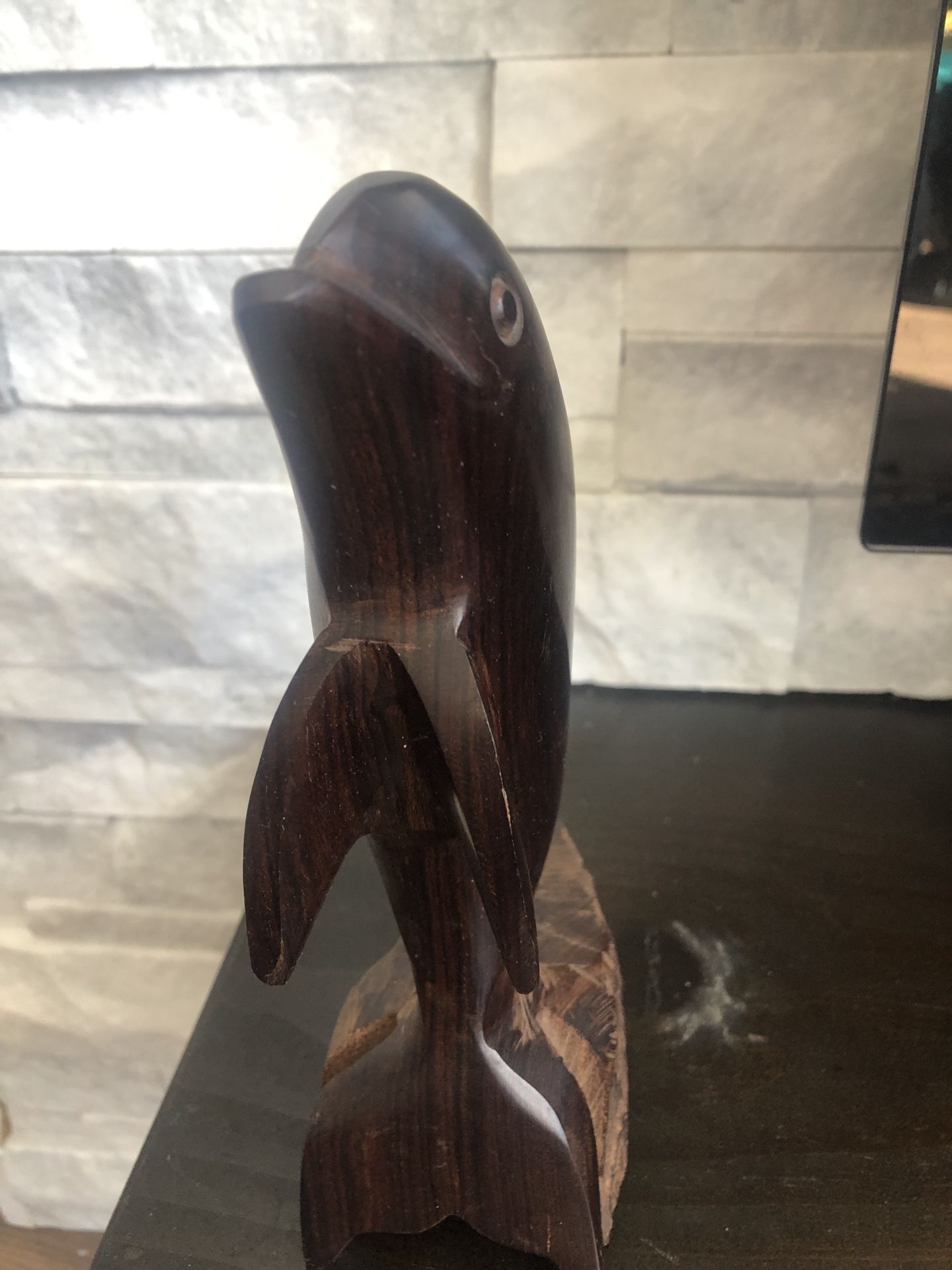 Dolphin : Wooden Figure