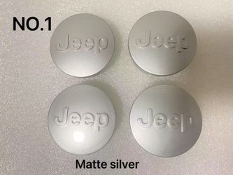 4x Jeep 64mm 2.5" Black Wheel Center Cover Caps Grand Cherokee Wrangler Compass