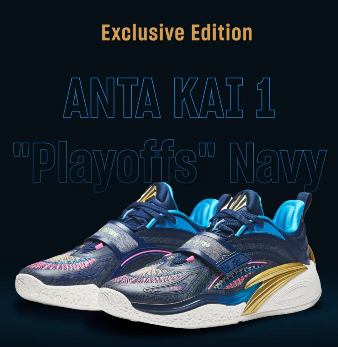 ANTA KAI 1 "Playoffs" Navy Sz 12