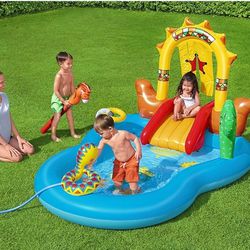 Brand New Kids Pool Activity Center With Slide