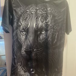 Domineering Lion 3D Print Men's T Shirts Summer Casual T Shirt Animal Pattern Top Harajuku Man Short Sleeve Oversized Streetwear