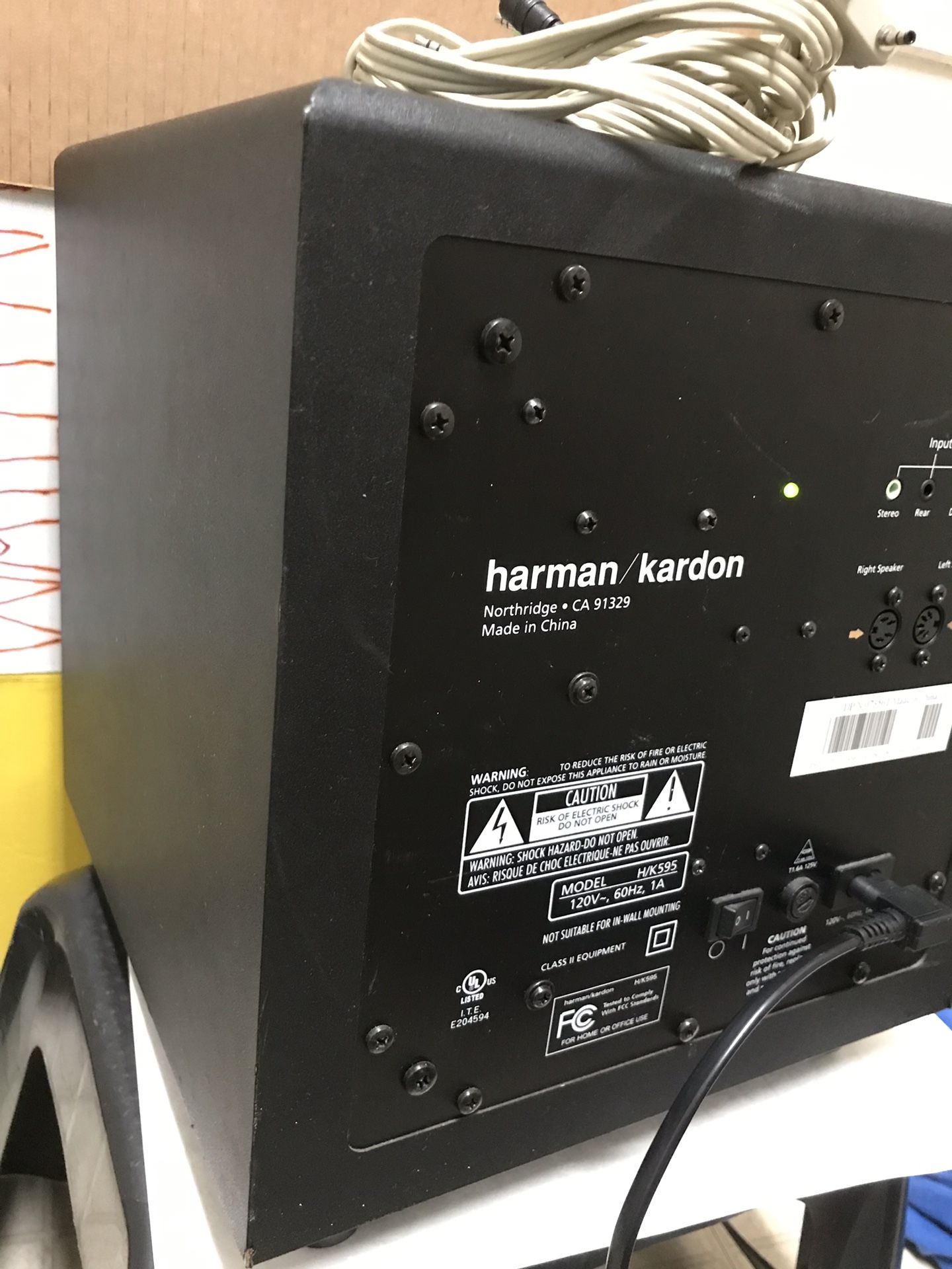 HARMAN KARDON H/K595 HK 595 Replacement SUBWOOFER UNIT ONLY for Sale in