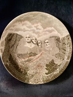 Mount Rushmore Johnson brothers signature plate