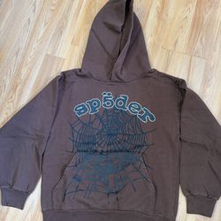 Sp5der X Travis Scott ComplexCon Exclusive Rhinestone Web Hoodie SIZE SMALL