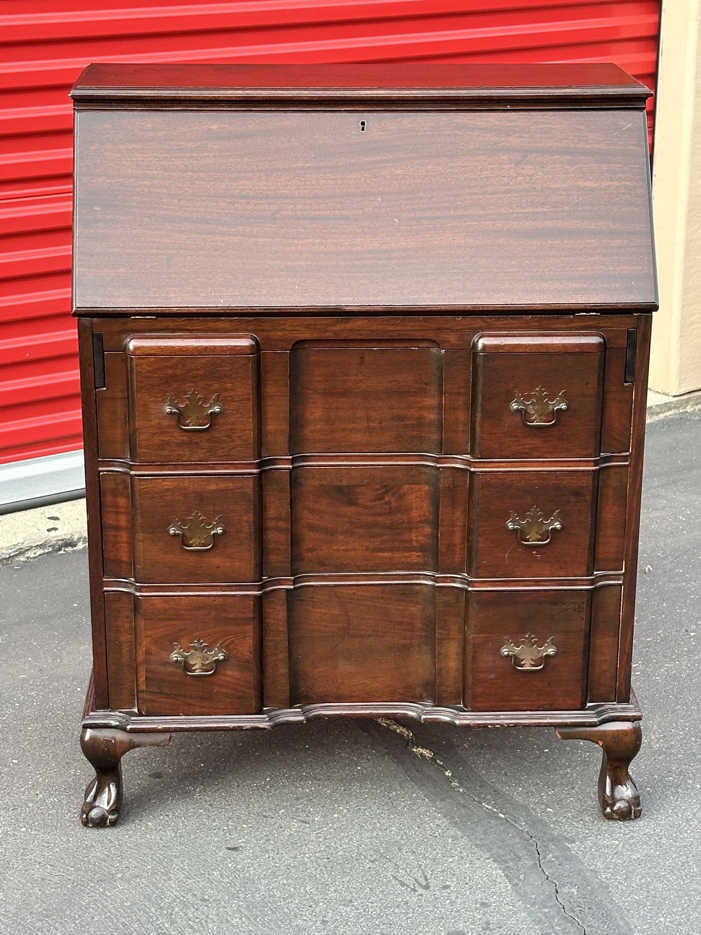 Antique Chippendale Desk - Drop Leaf