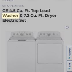 GE Washer and dryer Set. (electric)