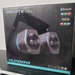 New SW209 36W PC Gaming Computer Speakers, Built-in 24bit DAC USB and Bluetooth 3.5mm Aux Inputs, 3 EQ Sound Modes, 2.0 RGB Lights Multimedia Speakers