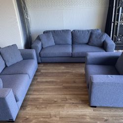 Couch, Loveseat And Chair Set