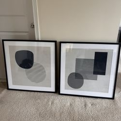 30x30 Framed Abstract Wall Art 