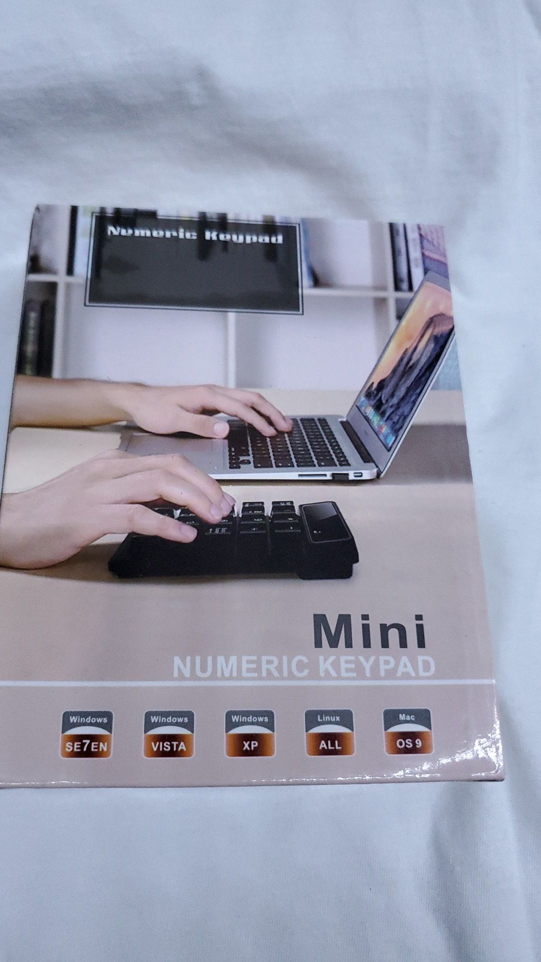 SR Wireless Numeric Keypad Nano USB Mini Numpad Number Pad Keyboard for Desktop Laptop PC Notebook Black