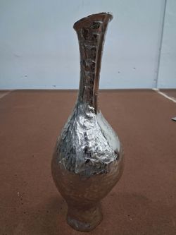 Metallic Textured Decorative Vase