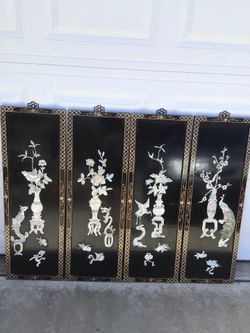 Vintage hanging panels  4