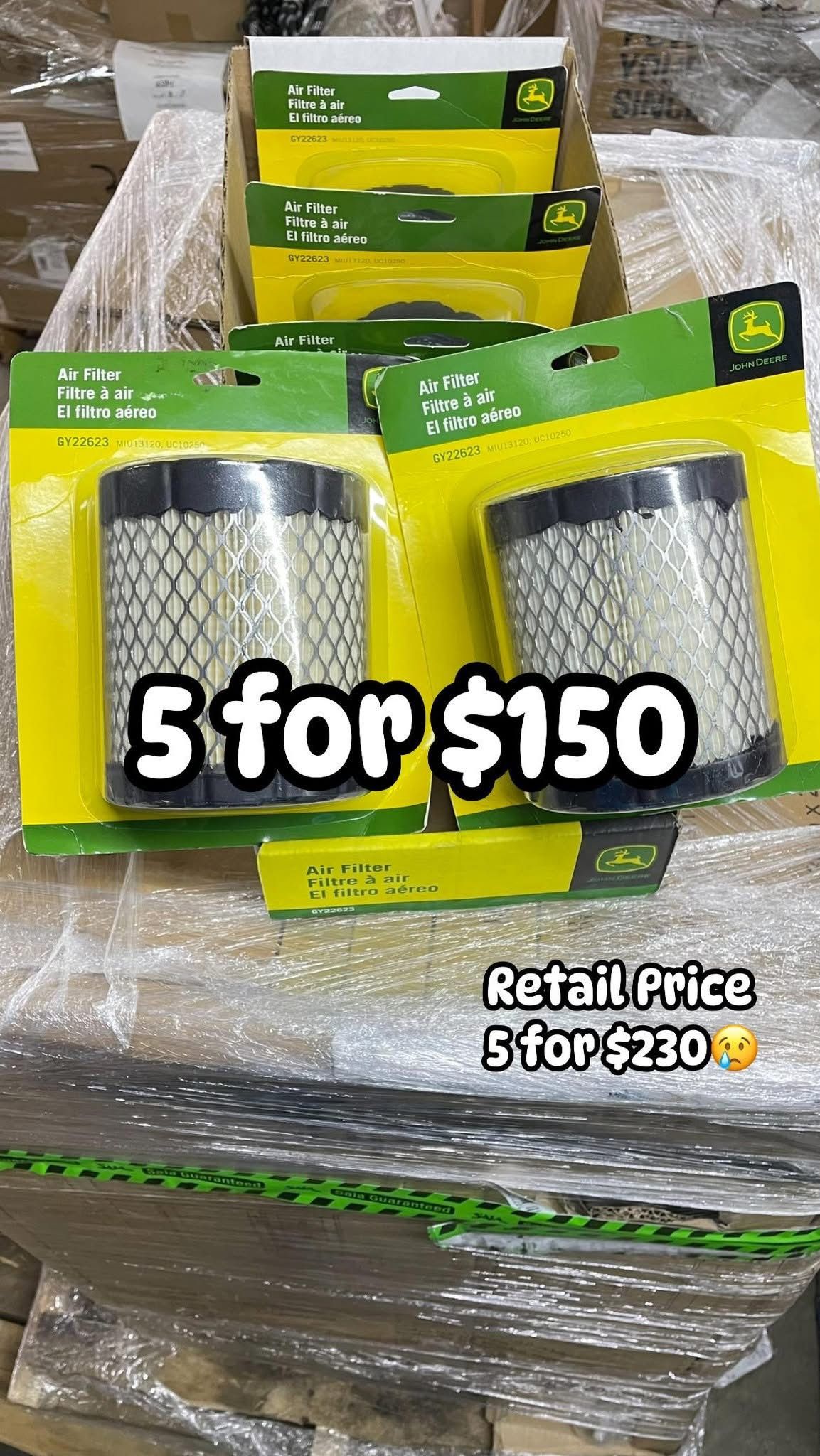 ✨ JOHN DEERE Paper Air Filters for 4-Cycle Engine ✨