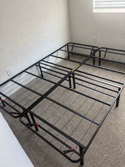Queen metal bed frame