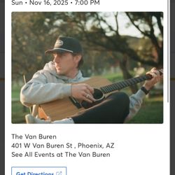 Dylan Gossett Tickets At The Van Buren On 11/16