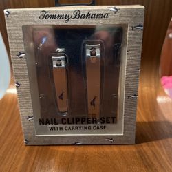Tommy Bahamas Mail Clipper Set With Carrying Case New