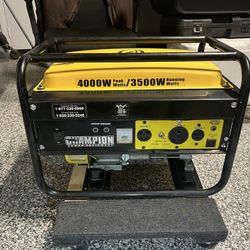 Champion 4000 Peak Watts 3500 Running Watts With RV Receptacle