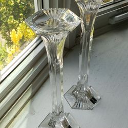 Full Lead Crystal Candleholders