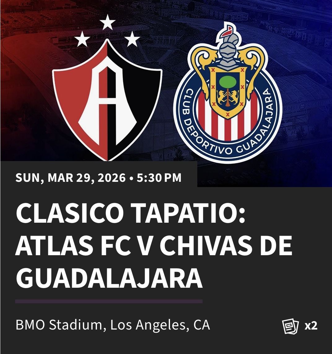 Chivas Vs Atlas