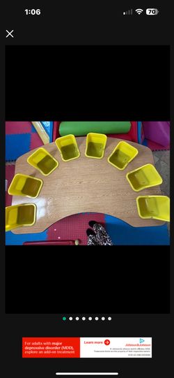 Preschool table Six seat