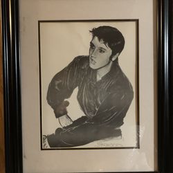 Elvis print Artist Signed