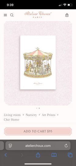 Atelier Choux PINK CAROUSEL POSTER