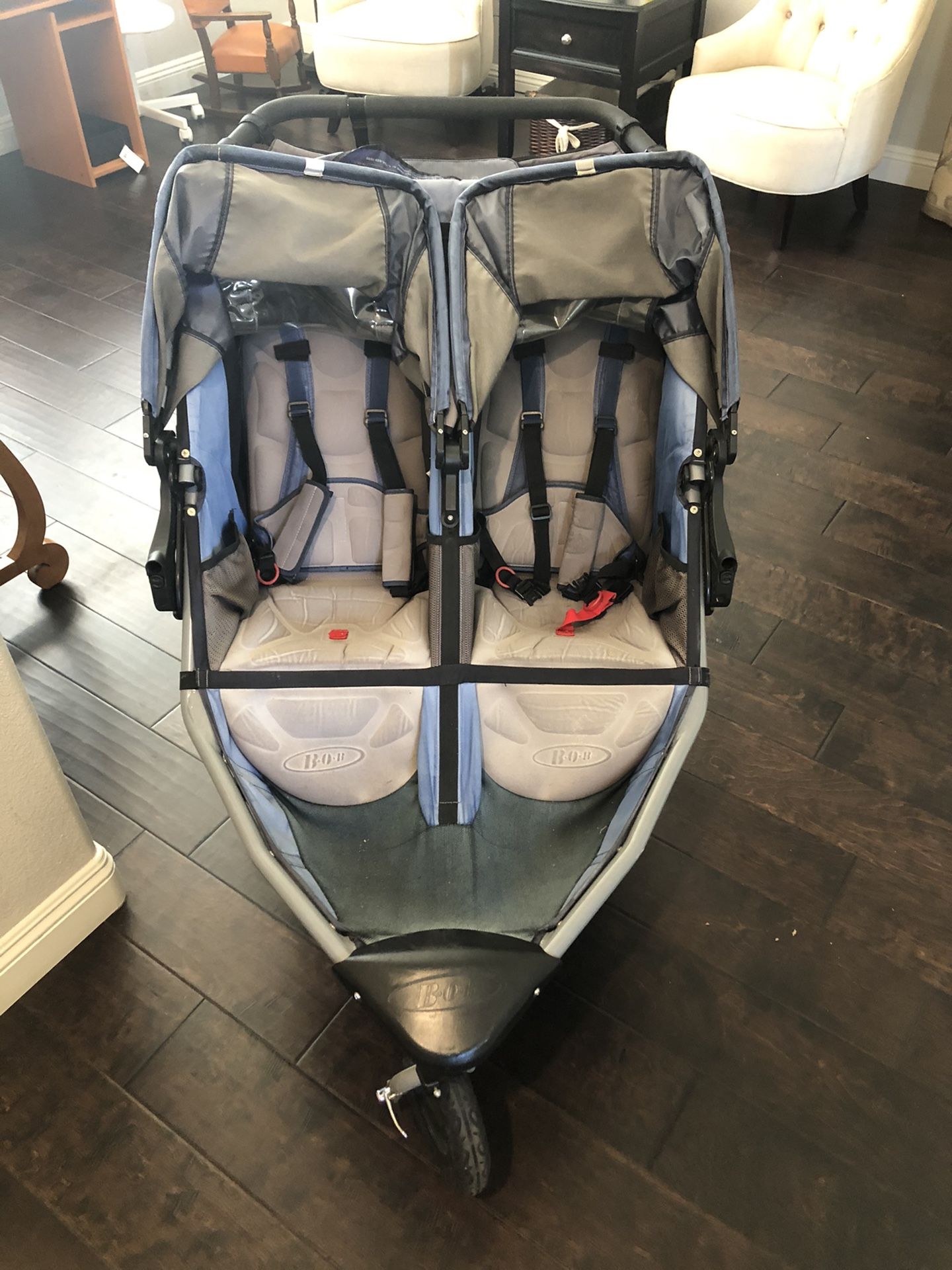 Double BOB Stroller with Tray attachment