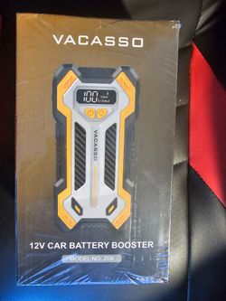 Brand NEW Vacasso 5000A Car Jump Starter - 12V Battery Pack (Model Z08)