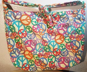 Semtomn Cotton washable peace Tote Bag