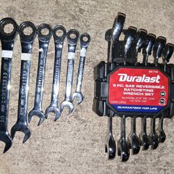 Craftsman  And Duralast  SAE 6pc. Ratcheting Wrench Set  / $30 Each Set Or Both For 