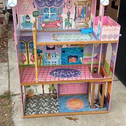 Big 4 Foot Tall Barbie Doll House With Elevator