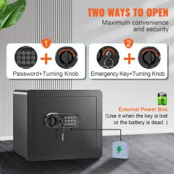 312*Safe, 1.2 Cubic Feet Home Safe, Steel Security Safe with Digital Keypad and 2 Keys, Cabinet Safe with Fire-proof Bag, Protect Cash, Gold, Jewelry,