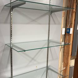 Shelving Track Come With Glass Shelves 