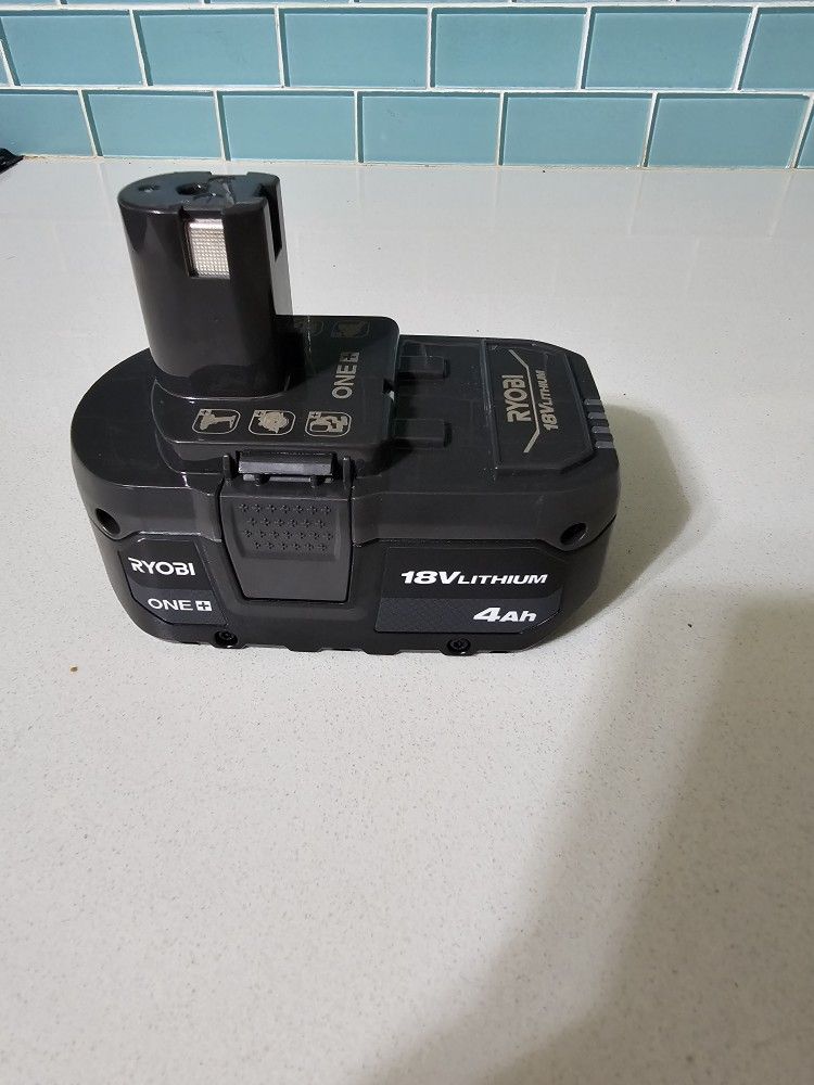 Ryobi 18 volt lithium battery 4 AH