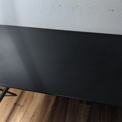 Great Condition Black Glass Computer Desk.