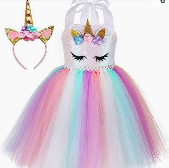 Sequin Unicorn Lighted Dress for Girls (size 7-8 Yrs)