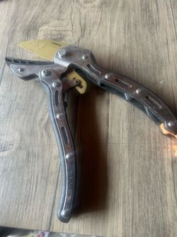 Standard Metal Pruning Shears Hand Pruners with Safety Lock Brown/Black/Gold