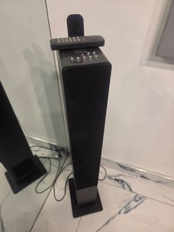 iCraig Black Tower Speaker with Remote