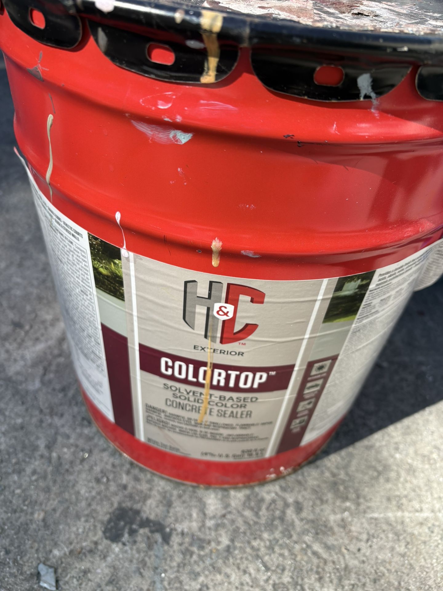 Concrete Paint , Metal Paint, Deck Stain $20 Per Bucket.