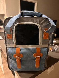 Blue Pet Backpack Carrier