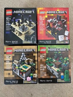 Lego Minecraft original 4 micro sets