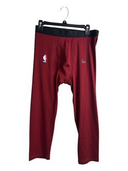 Nike NBA Men's Burgundy Athletic Compression Leggings Size XL