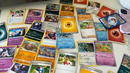 Hundreds of Pokémon cards