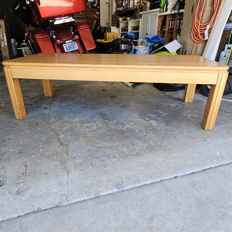 Solid Oak Coffee Table