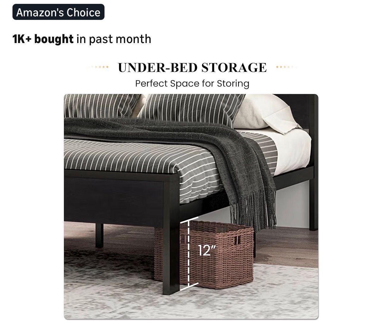 Bed frame and head board